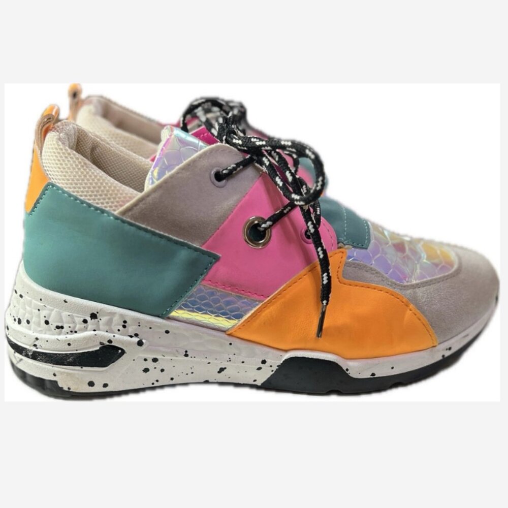 Y2K Sneakers Chunky Retro 90's Cape Robin Women Size 7½ - 8 Multi-Color Lace Up